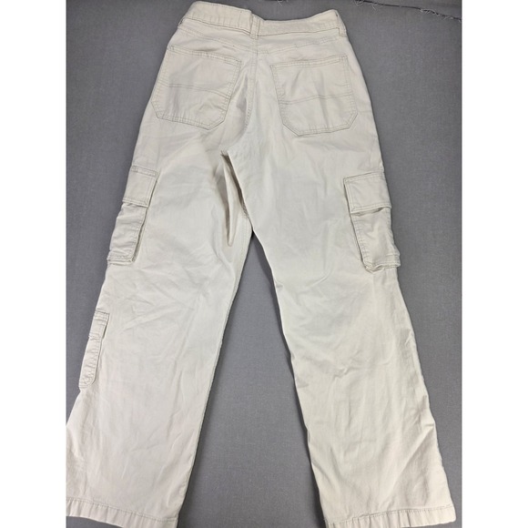 Hollister Pants Womens 8R 29 Beige Ultra High Rise Baggy Cargo Y2K Skater 29x29 - Picture 2 of 10
